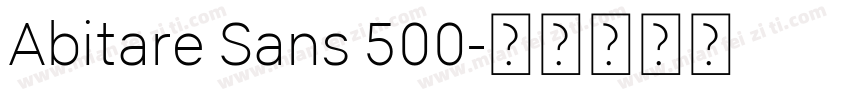 Abitare Sans 500字体转换
